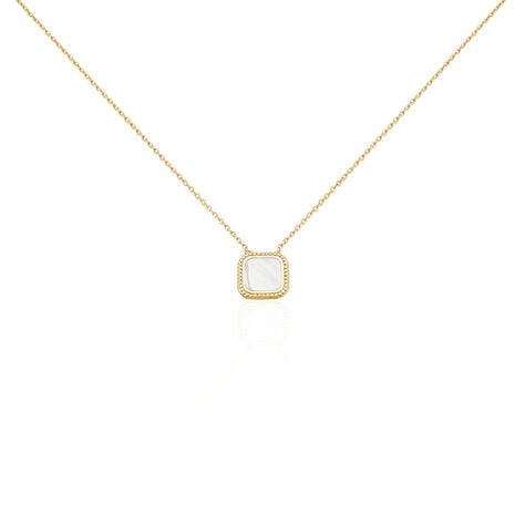 Collier Alyhana Plaque Or Jaune Nacre - Colliers avec pierres Femme | Marc Orian