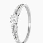 Bague Solitaire Katalina Or Blanc Diamant - Solitaires Femme | Marc Orian