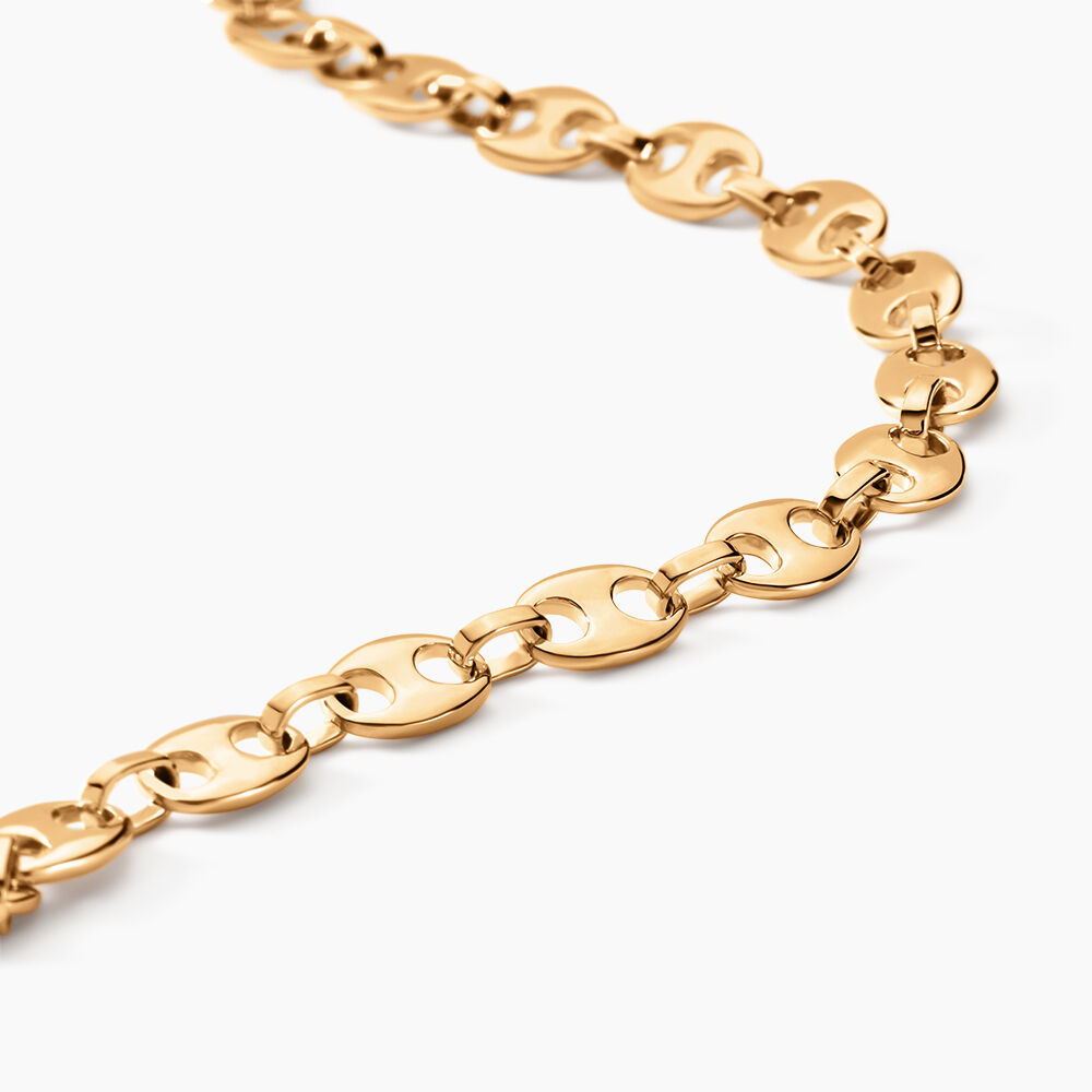 Bracelet William Plaqu&eacute; Or Jaune - Bracelets mailles Homme | Marc Orian