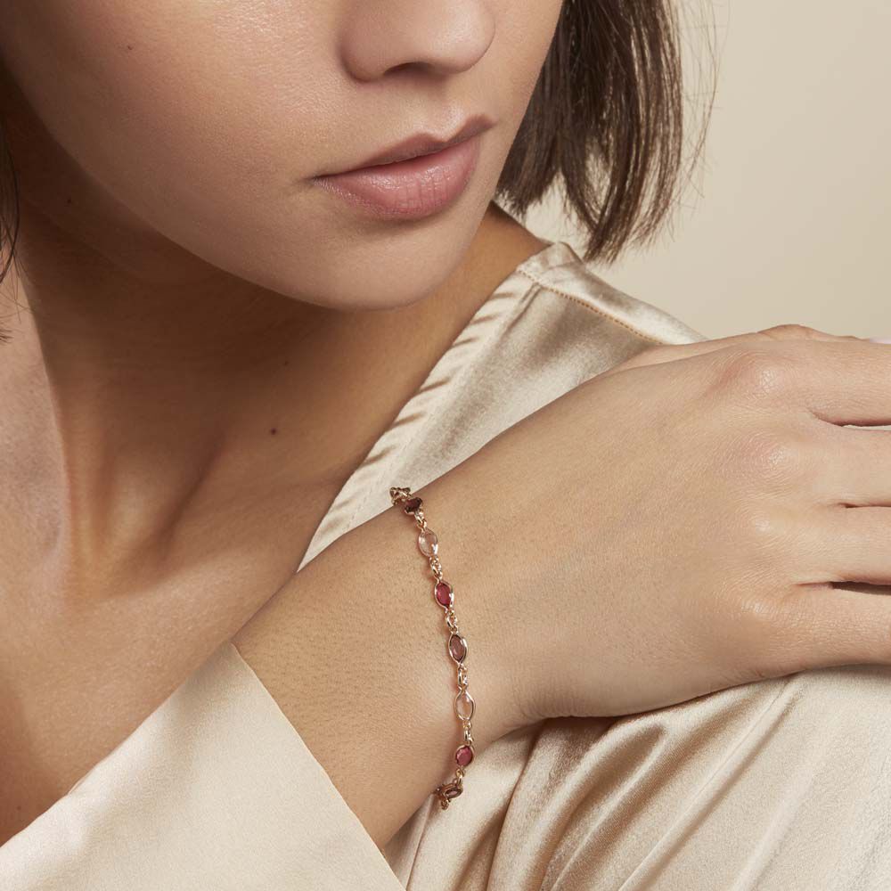 Bracelet Ilvaae Plaqué Or Jaune Pierre De Synthese - Bracelets chaînes Femme | Marc Orian