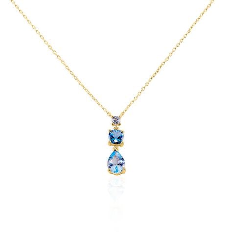 Collier Huffie Plaqué Or Jaune Pierre D'imitation - Colliers avec pierres Femme | Marc Orian