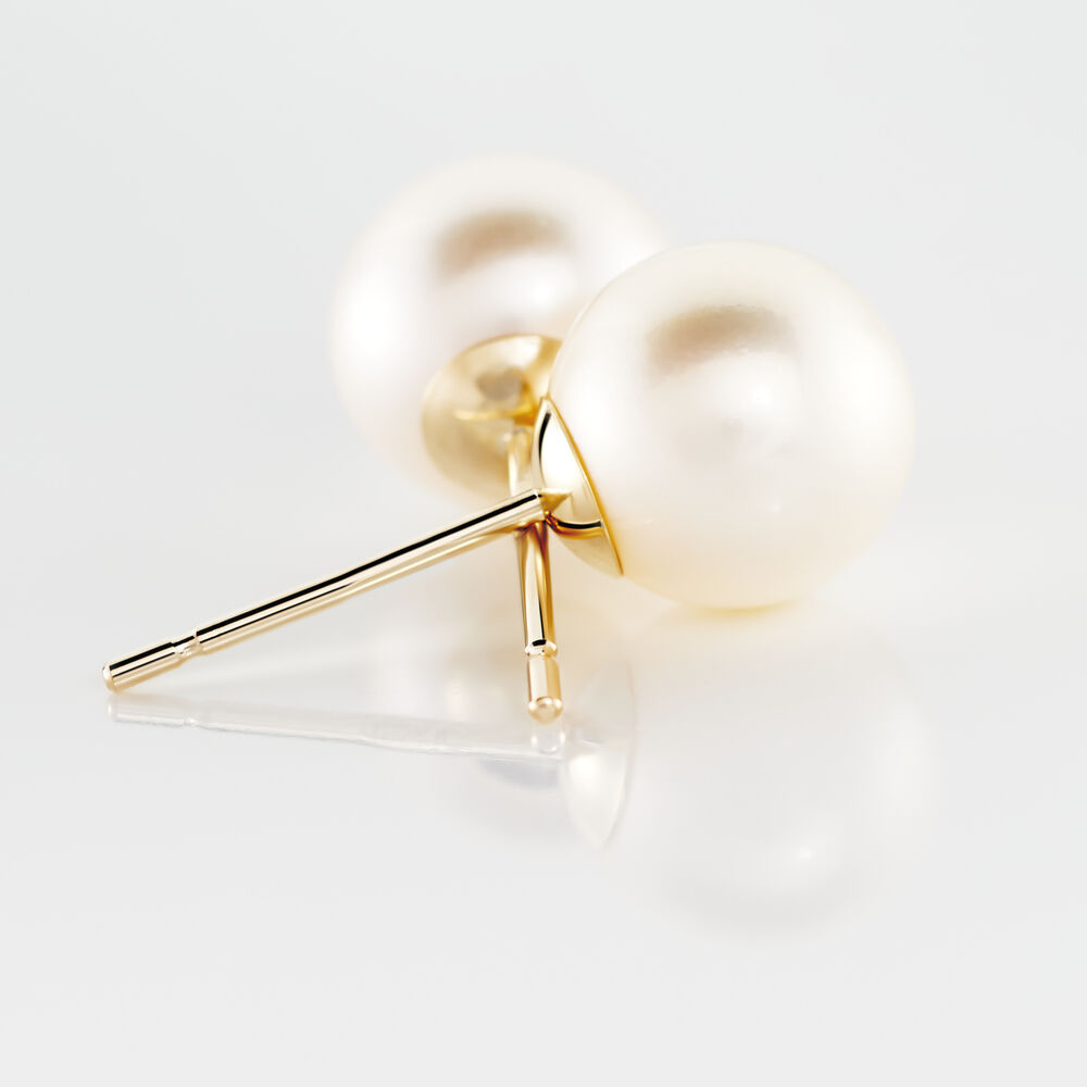 Boucles D'oreilles Puces Suki Or Jaune Perle De Culture - Puces Femme | Marc Orian