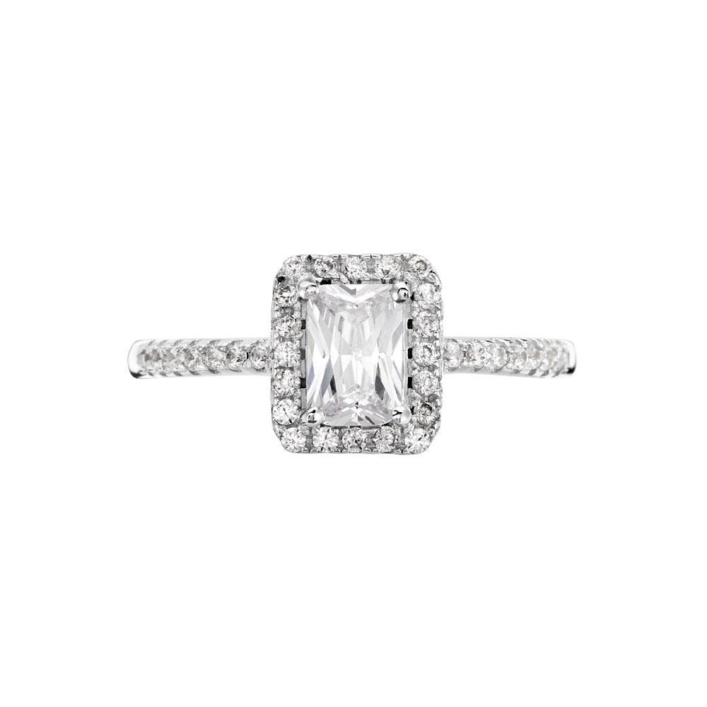 Bague Shanta Argent Blanc Oxyde De Zirconium - Solitaires Femme | Marc Orian