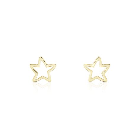 Boucles D'oreilles Puces Alphonsine Etoile De Mer Or Jaune - Puces Femme | Marc Orian