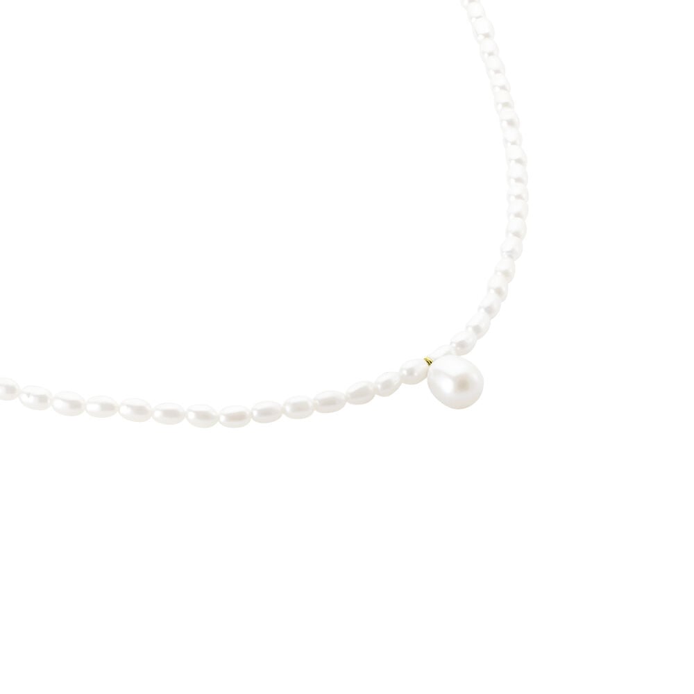Collier Stella-rose Or Jaune Perle De Culture - Colliers avec pierres Femme | Marc Orian