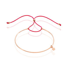 Bracelet Jonc Gina Argent Rose - Bracelets cordons Femme | Marc Orian