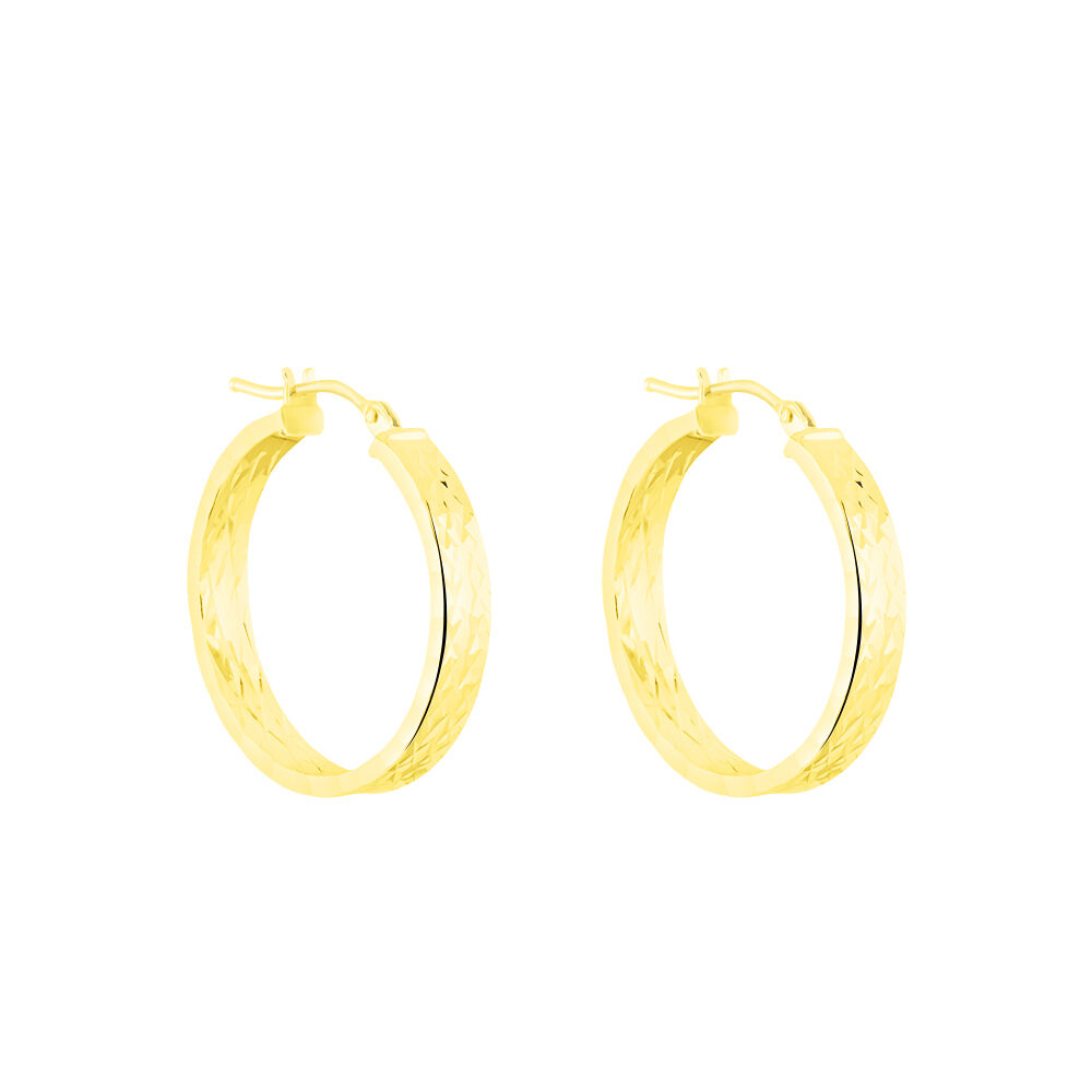 Cr&eacute;oles Gabriela Or Jaune - Cr&eacute;oles Femme | Marc Orian