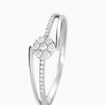 Bague Solitaire Atalante Or Blanc Diamant - Parures de mariage Femme | Marc Orian