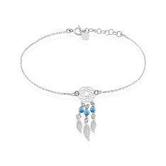 Bracelet Poehei Argent Blanc Cristaux De Swarovski - Bracelets chaînes Femme | Marc Orian