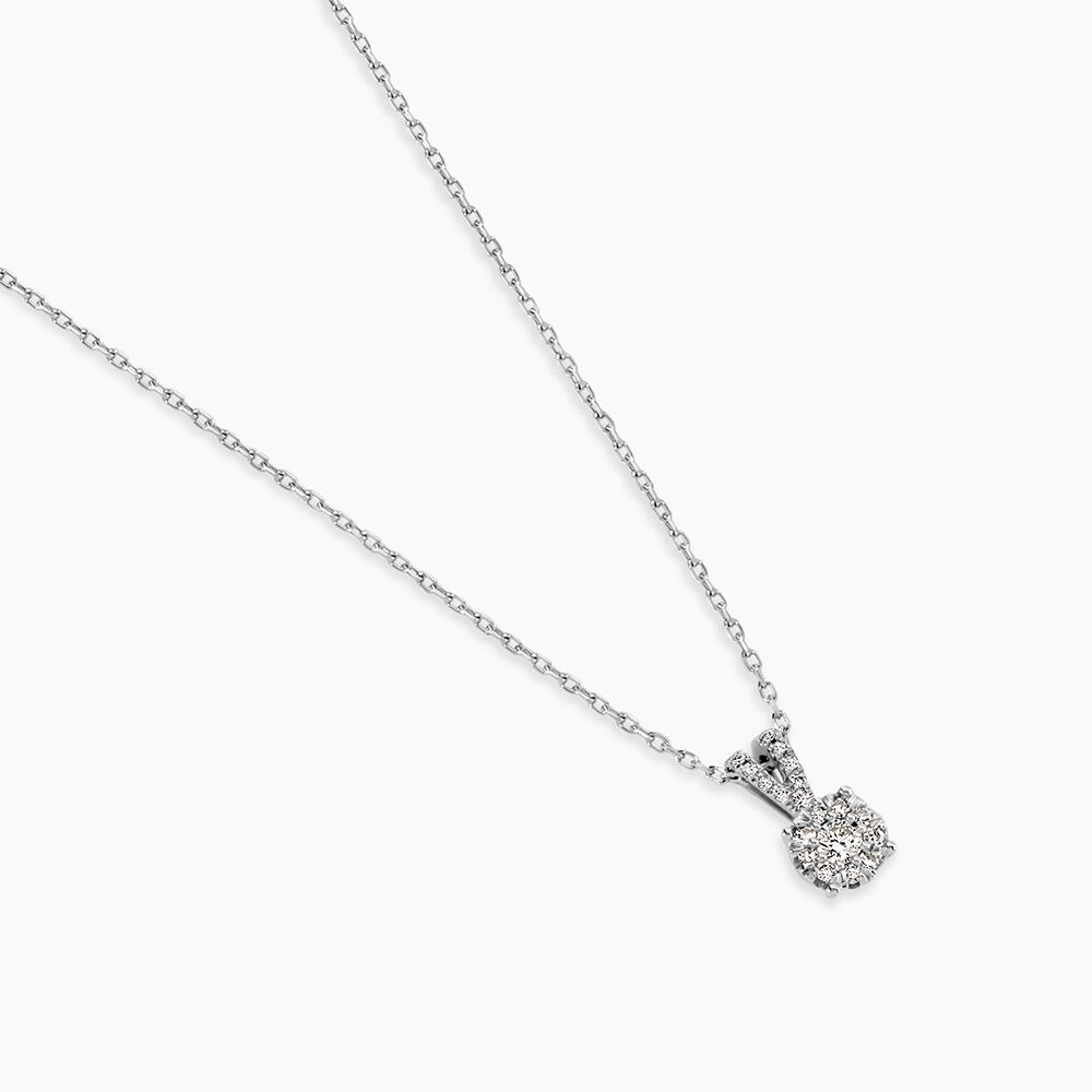 Collier Orphee Or Blanc Diamant - Colliers avec pierres Femme | Marc Orian