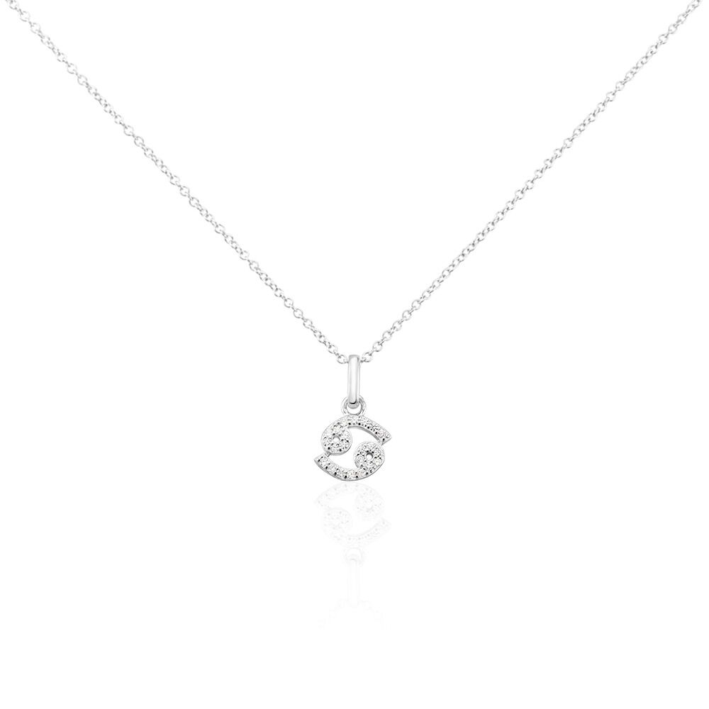 Collier Astra Argent Blanc Oxyde De Zirconium - Colliers avec pierres Femme | Marc Orian
