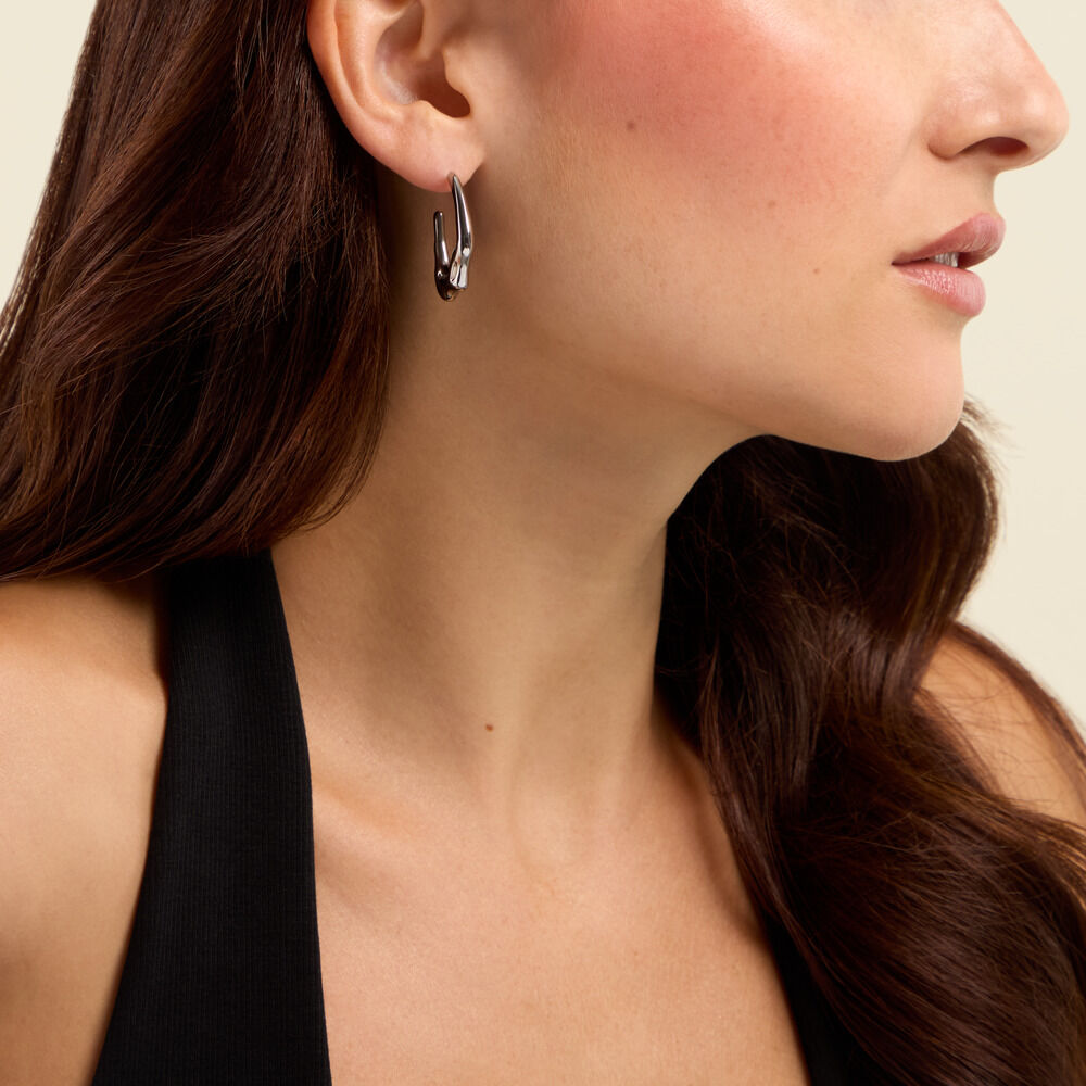 Cr&eacute;oles Na&euml;la Acier Blanc - Cr&eacute;oles Femme | Marc Orian