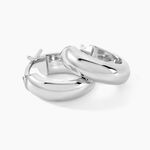 Cr&eacute;oles Oreli Argent Blanc - Cr&eacute;oles Femme | Marc Orian