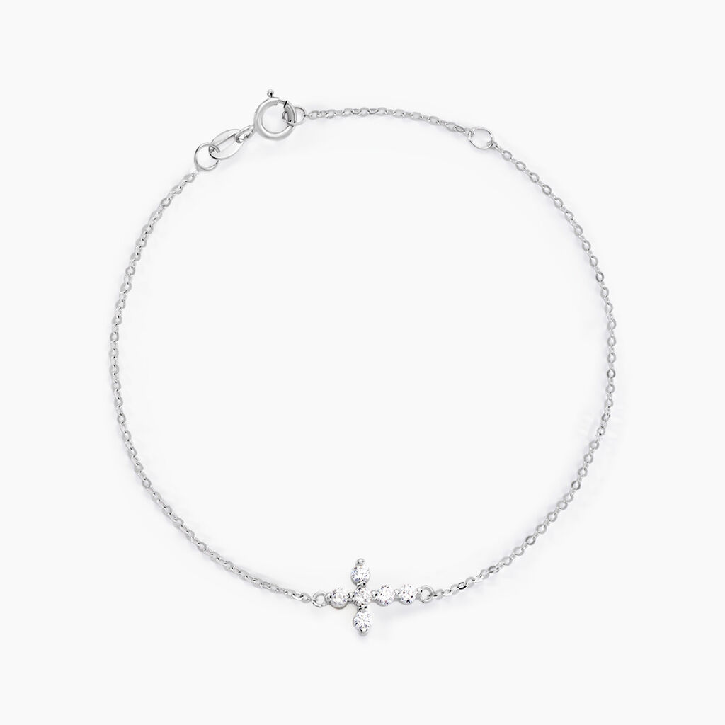 Bracelet Or Blanc Kerem Oxyde - Bracelets chaînes Femme | Marc Orian