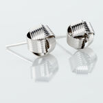 Boucles D'oreilles Puces Albanne Argent Blanc - Puces Femme | Marc Orian