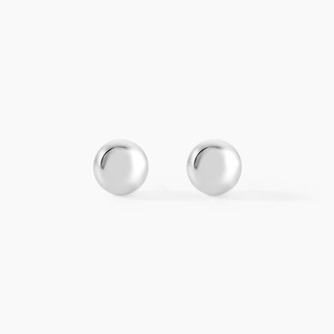 Boucles D'oreilles Puces Virgie Argent Blanc - Puces Femme | Marc Orian
