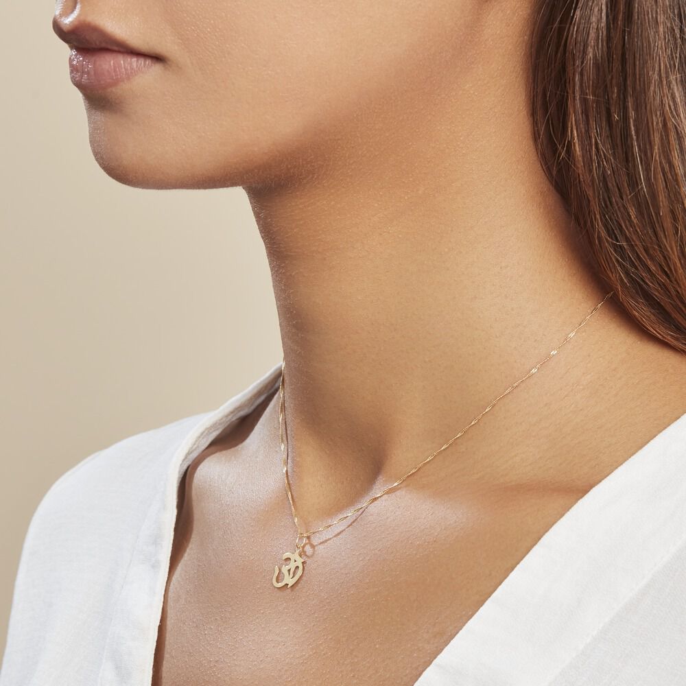 Pendentif Atenea Ohm Or Jaune - Pendentifs Famille | Marc Orian