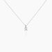 Collier Argent Blanc Jenah Oxyde De Zirconium - Colliers solitaires Femme | Marc Orian