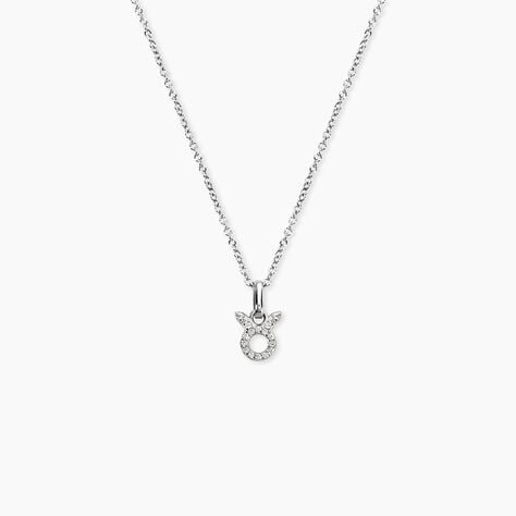 Collier Astra Argent Blanc Oxyde De Zirconium - Colliers avec pierres Femme | Marc Orian