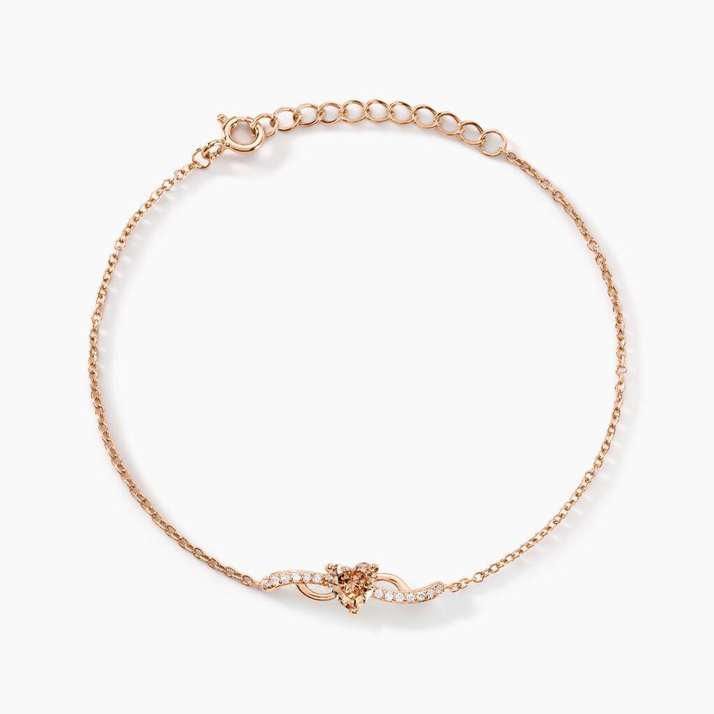 Bracelet Avalon Argent Rose Oxyde De Zirconium - Bracelets fantaisie Femme | Marc Orian