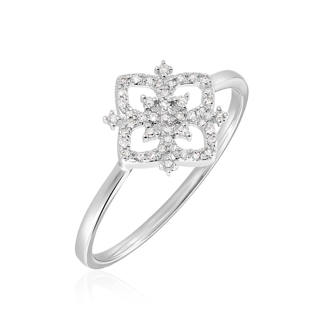Bague Vasya Or Blanc Diamant - Bagues pierres pr&eacute;cieuses Femme | Marc Orian