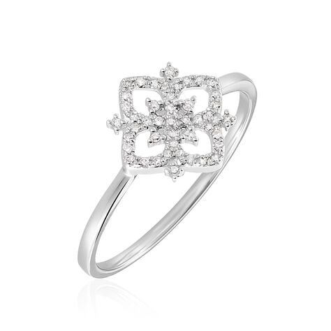 Bague Vasya Or Blanc Diamant - Bagues pierres pr&eacute;cieuses  | Marc Orian