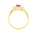 Bague Or Jaune Rubis Diamants - Bagues vintage Femme | Marc Orian