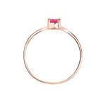 Bague Or Rose Amita Rubis - Bagues vintage Femme | Marc Orian