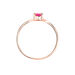 Bague Or Rose Amita Rubis - Bagues vintage Femme | Marc Orian