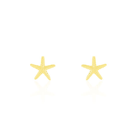 Boucles D'oreilles Or Jaune Aenor Puces - Puces Femme | Marc Orian