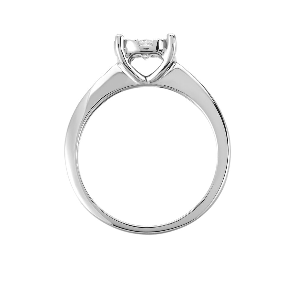 Bague Solitaire Or Blanc Dream Diamants - Parures de mariage Femme | Marc Orian