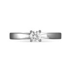 Bague Solitaire Loren Or Blanc Diamant - Solitaires Femme | Marc Orian