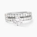 Bague Double Jeu Argent Blanc Oxyde De Zirconium - Solitaires Femme | Marc Orian