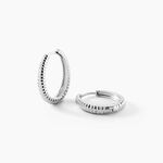 Cr&eacute;oles Ribbed Argent Blanc - Cr&eacute;oles Femme | Marc Orian
