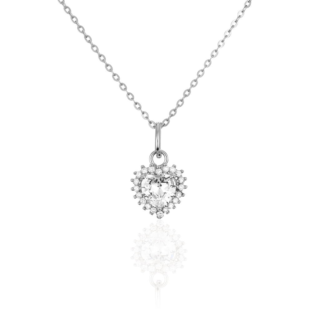 Collier Calvi Argent Blanc Oxyde De Zirconium - Colliers avec pierres Femme | Marc Orian