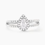 Bague Hildana Or Blanc Oxyde De Zirconium - Solitaires Femme | Marc Orian