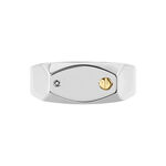 Chevali&egrave;re Jourdan Lord Acier Bicolore Diamant - Solitaires Homme | Marc Orian