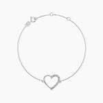 Bracelet Chlora Or Blanc Diamant - Bracelets cha&icirc;nes Femme | Marc Orian