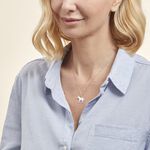 Pendentif Eitan Argent Blanc - Bijoux fantaisie Famille | Marc Orian