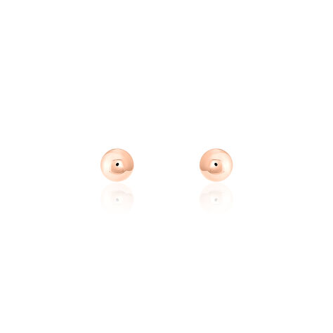 Boucles D'oreilles Puces Fidelia Boule Or Rose - Puces Femme | Marc Orian
