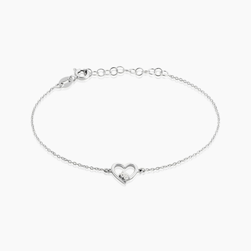 Bracelet Mahira Argent Blanc Oxyde De Zirconium - Bracelets chaînes Femme | Marc Orian