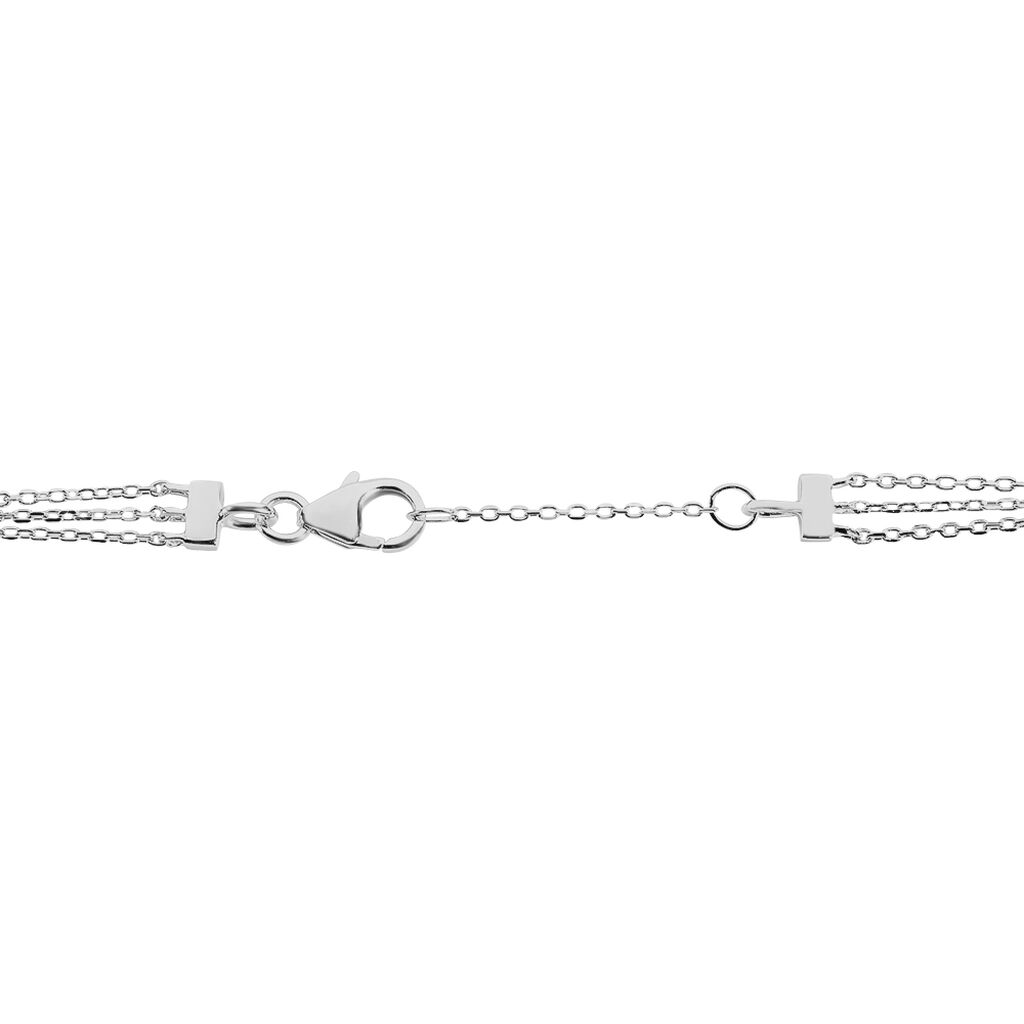 Bracelet Celia Argent Blanc Oxyde De Zirconium - Bracelets chaînes Femme | Marc Orian