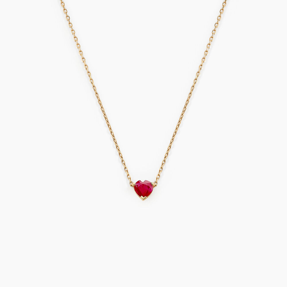 Collier Valerius Or Jaune Rubis - Colliers avec pierres Femme | Marc Orian