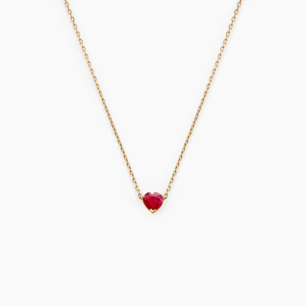Collier Valerius Or Jaune Rubis - Colliers avec pierres Femme | Marc Orian