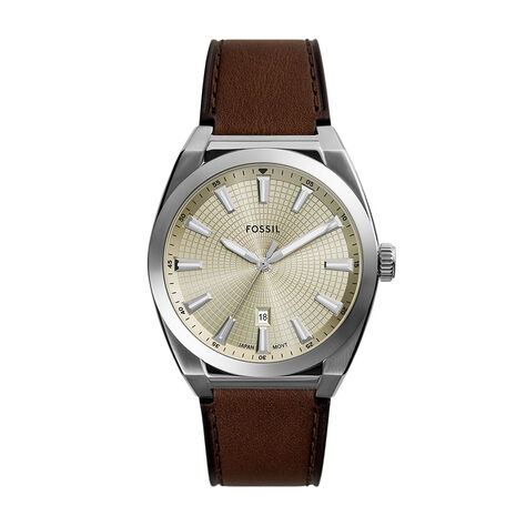 Montre Fossil Everett Crème - Montres étanches Homme | Marc Orian