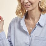 Pendentif Zodiaque Rond Argent Blanc - Bijoux personnalis&eacute;s Famille | Marc Orian