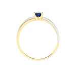 Bague Skylar Or Bicolore Saphir Diamant - Solitaires Femme | Marc Orian