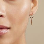 Cr&eacute;oles Elvyn Argent Blanc - Boucles d'oreilles pampille Femme | Marc Orian