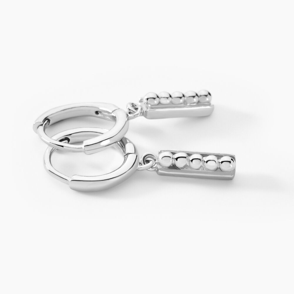 Créoles Snook Argent Blanc - Créoles Femme | Marc Orian