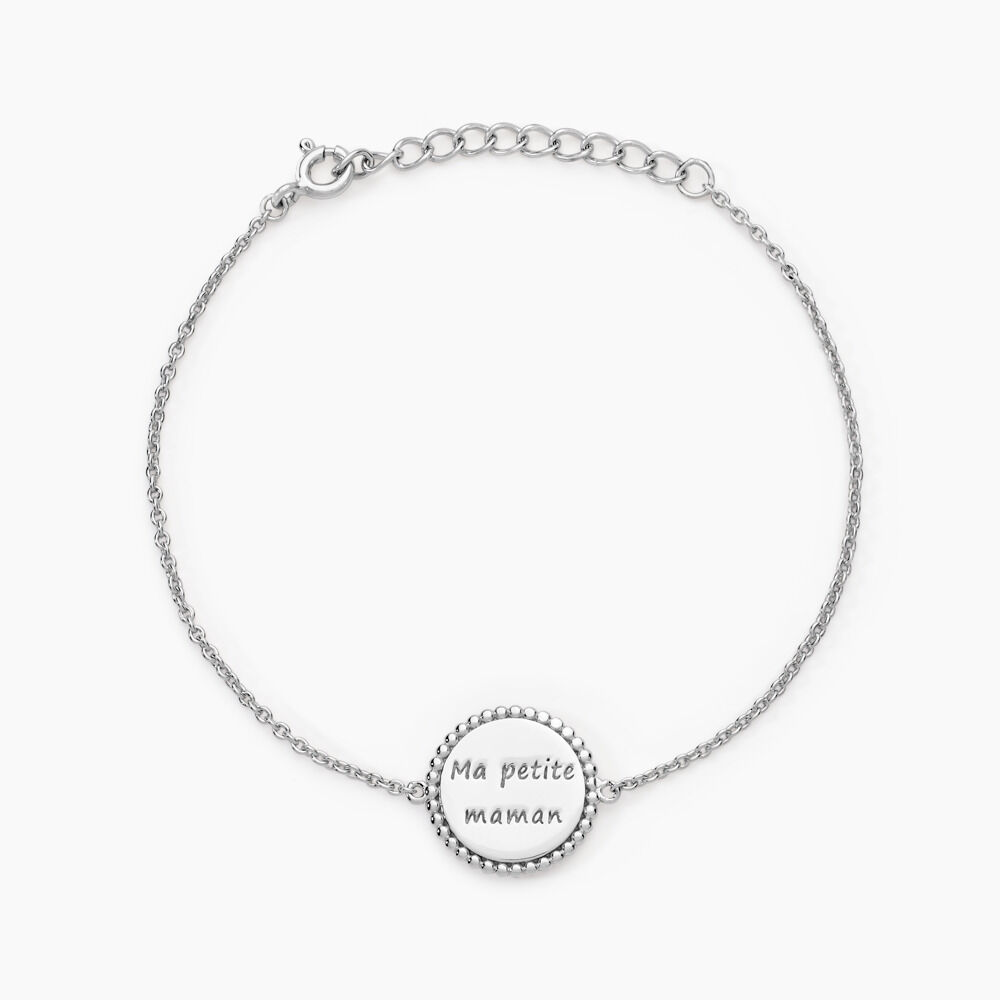 Bracelet Mayi Argent Blanc - Bracelets chaînes Femme | Marc Orian